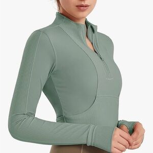 Athletic Zip Up Pullover